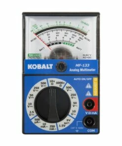 Kobalt Test Meters 0.25 Amp 500-Volt Analog Manual Ranging Multimeter (Battery Included)