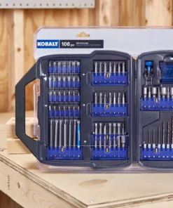 Kobalt Screwdriver Bits Set Shank Screwdriver Bit Set (106-Piece) -Kobalt Shop 44018140