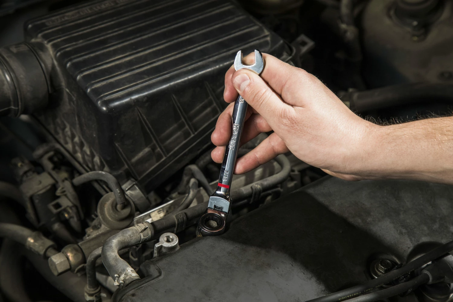 Kobalt Ratchet Wrenches & Sets 8-Piece Set 12-Point Standard (SAE) Flexible Head Ratchet Wrench Set 6 Kobalt Ratchet Wrenches & Sets 8-Piece Set 12-Point Standard (SAE) Flexible Head Ratchet Wrench Set - Image 6