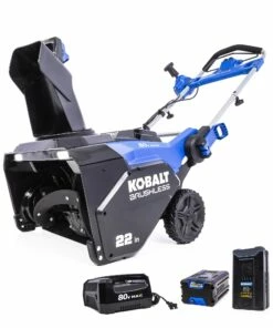 Kobalt Cordless Electric Snow Blowers 80-Volt Max 22-in Single-stage Cordless Electric Snow Blower 4-Hours Ah (Battery Included)