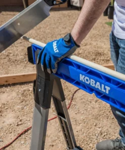 Kobalt Saw Horses 30.63-in W x 33.5-in H Adjustable Pp and Steel Construction Saw Horse (1000-lb Capacity) -Kobalt Shop 44628175 scaled
