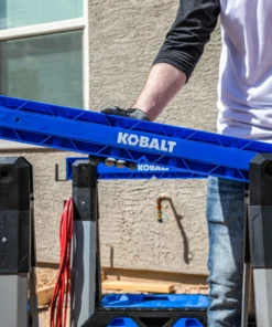 Kobalt Saw Horses 30.63-in W x 33.5-in H Adjustable Pp and Steel Construction Saw Horse (1000-lb Capacity) -Kobalt Shop 44628185 scaled