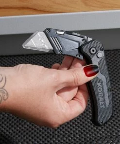 Kobalt Utility Knives Kobalt Speed Release Compact Knife 18mm 1-Blade Folding Utility Knife -Kobalt Shop 44864437