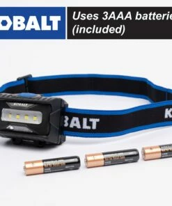 Kobalt Headlamps 450-Lumen LED Headlamp (Battery Included) -Kobalt Shop 45362199 scaled