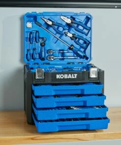 Kobalt Household Tool Sets 100-Piece Household Tool Set with Hard Case -Kobalt Shop 45373524