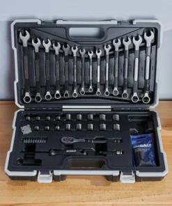 Kobalt Mechanics Tool Sets Universal 67-Piece Standard (SAE) and Metric Combination Matte Mechanics Tool Set (3/8-in) 12 Kobalt Mechanics Tool Sets Universal 67-Piece Standard (SAE) and Metric Combination Matte Mechanics Tool Set (3/8-in) -Kobalt Shop 45373526