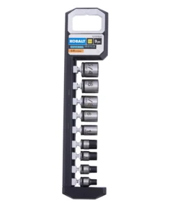 Kobalt Sockets & Socket Sets Universal 9-Piece Standard (SAE) 3/8-in Drive Spline Set Shallow Socket Set 11 Kobalt Sockets & Socket Sets Universal 9-Piece Standard (SAE) 3/8-in Drive Spline Set Shallow Socket Set -Kobalt Shop 45400348