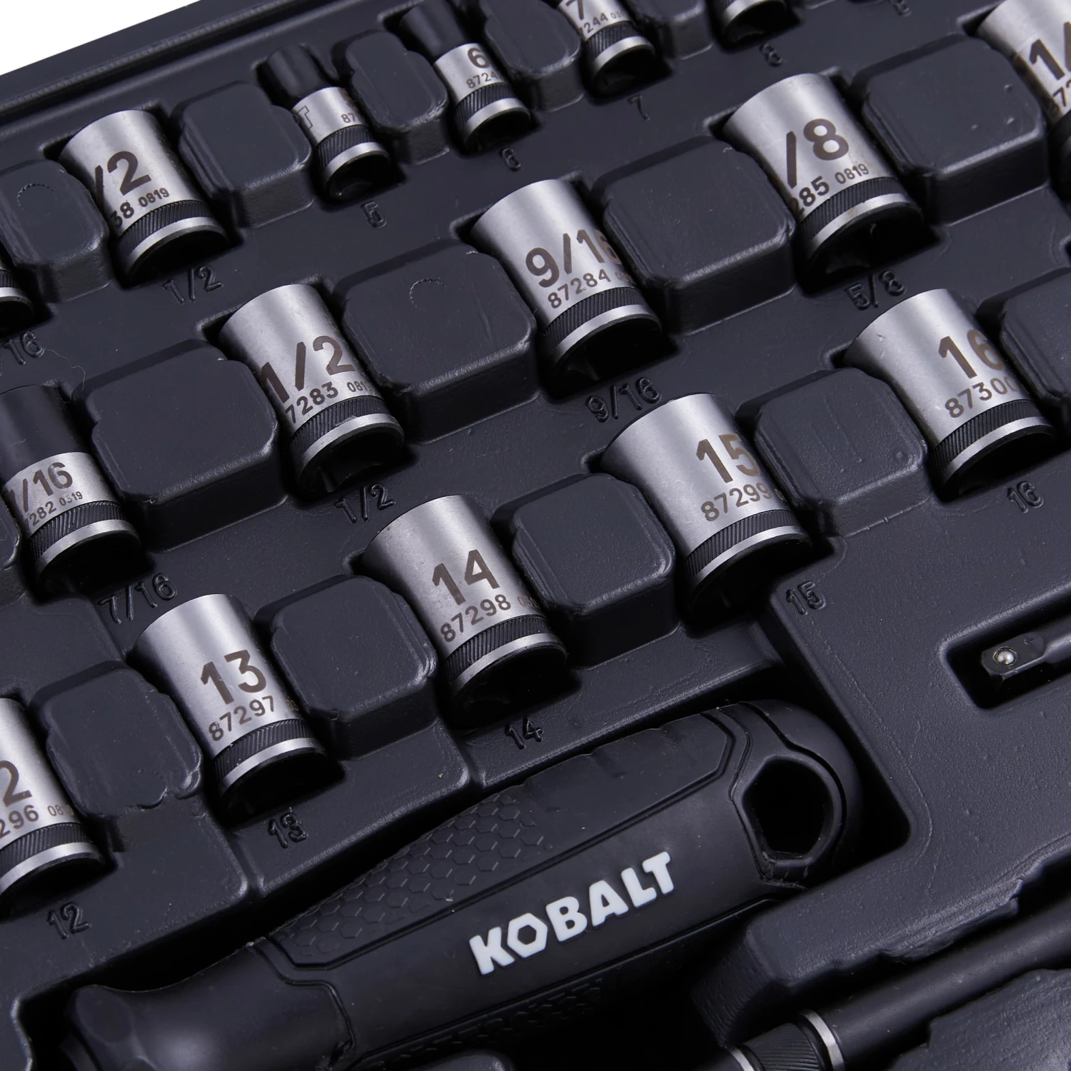 Kobalt Mechanics Tool Sets Universal 115-Piece Standard (SAE) and Metric Combination Matte Mechanics Tool Set (1/4-in; 3/8-in) 2 Kobalt Mechanics Tool Sets Universal 115-Piece Standard (SAE) and Metric Combination Matte Mechanics Tool Set (1/4-in; 3/8-in) - Image 2