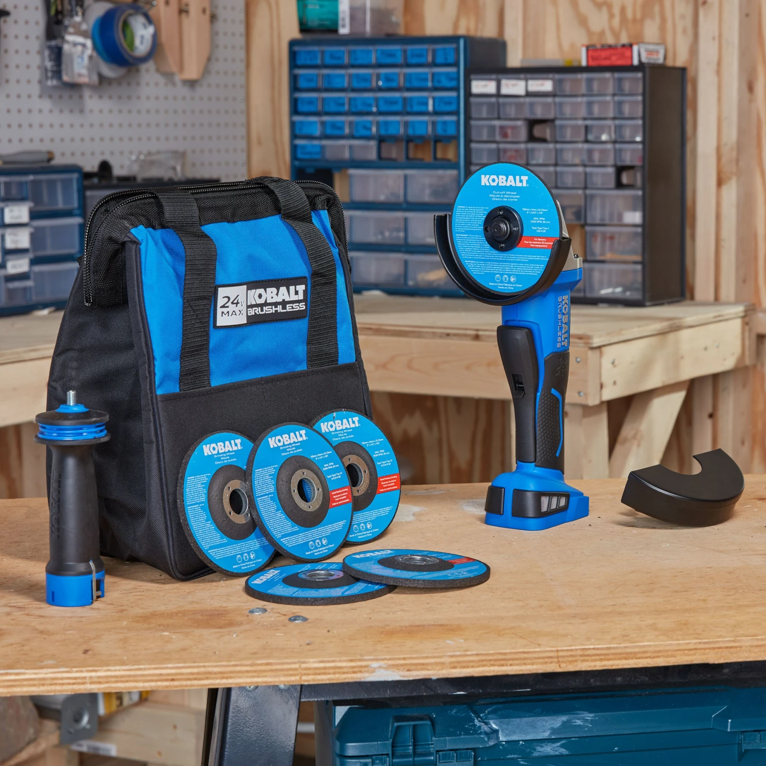 Kobalt Angle Grinders 5-in 24-Volt Max Paddle Switch Brushless Cordless Angle Grinder (1-Battery and charger Included) 5 Kobalt Angle Grinders 5-in 24-Volt Max Paddle Switch Brushless Cordless Angle Grinder (1-Battery and charger Included) - Image 5