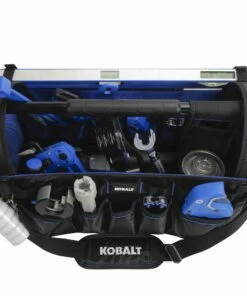 Kobalt Tool Bags Plumbing Tool Bag with Caddy Black, Blue Polyester 12.99-in 13 Kobalt Tool Bags Plumbing Tool Bag with Caddy Black, Blue Polyester 12.99-in -Kobalt Shop 45459480 scaled